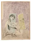 Le petit dessinateur, version V. 18.5.54 by Pablo Picasso, Lithographie en couleurs sur vélin d'Arches, sold Jul 2025