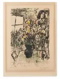 Intimité by Marc Chagall, 1969, Lithographie en couleurs sur vélin d'Arches, sold Jul 2025