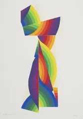 Sans titre by Julio Le Parc, 2019, Technique mixte, collage sur papier, sold Jul 2025