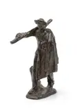 Le terrassier by Jules Dalou, Epreuve en bronze patiné brun, sold Jun 2025