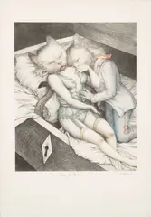 Dans le tiroir by Claude Verlinde, Lithographie en couleurs sur papier, sold Jun 2025
