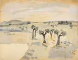 Paysage by André Marchand, Aquarelle, sold Dec 2023