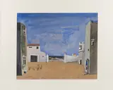Projet de décor pour Mireille, IVe acte La cour de Ferme by André Marchand, Gouache légendée en bas, sold Dec 2023