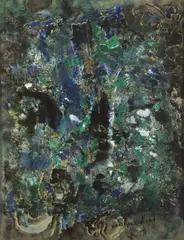 Lumière de l'été dans la forêt (Bourgogne) 1961 by André Marchand, Aquarelle, sold Dec 2023