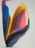 Phenomena Binary Star by Paul Jenkins, 1975, Aquarelle, sold Nov 2023