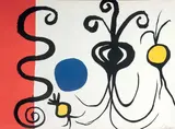 Trois oignons. c.1965 by Alexander Calder, Lithographie en couleurs sur vélin, portant une signature en bas à droite (non garantie),, sold Nov 2023