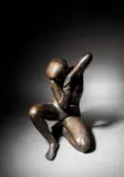 Nu déhanché by Françoise Naudet, Épreuve en bronze à patine noire nuancée, fonte à la cire perdue de Jean Cappelli, sold Nov 2023