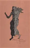 Personnage sur fond rose by Georges Braque, Lithographie sur Japon nacré, épreuve signée, sold Nov 2023