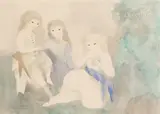 [FRANCE] Trois jeunes filles by Marie Laurencin, Aquarelle sur papier, sold Apr 2025