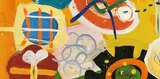 Sans titre - Composition by Edmund Alleyn, Gouache, sold Sep 2025
