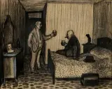 Sans titre - Un toast by Phillip Henry Howard Surrey, Fusain et pastel, sold Sep 2025