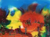 Sans titre - Paysage by Paul-Vanier Beaulieu, Aquarelle, sold Sep 2025