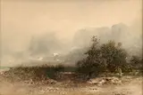 Sans titre - Matin brumeux by Otto Reinhold Jacobi, Aquarelle, sold Sep 2025