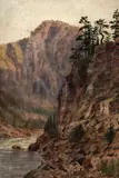 Sans titre - Rivière by Thomas Mower Martin, Aquarelle, sold Sep 2025
