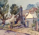 Sans titre - Maison canadienne by Maurice Domingue, Aquarelle, sold Sep 2025