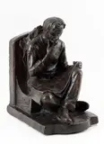 Le problème by Alfred Laliberté, Bronze à patine foncée, sold Jul 2025