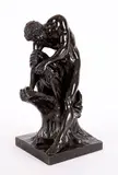 Milo de Croton by Edme Dumont, Bronze à patine foncée Œuvre non-signée Provenance: Collection corporative, Montréal, sold Jun 2025