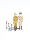 Sans titre - Effets de la guerre by Marcel Dzama, Aquarelle et encre, sold May 2025