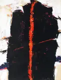 La césure rouge by Denys Matte, Gouache et encre, sold May 2025