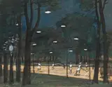 Sans titre - Court de tennis by Phillip Henry Howard Surrey, Aquarelle, sold Apr 2025
