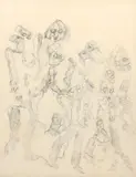 Sans titre by Henri Michaux, 1976, Crayon noir, sold Jul 2025
