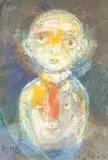 Personnage métaphysique by David Malkin, Pastel, sold Jul 2025