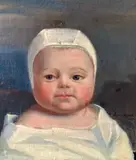 Portrait d'enfant by Eugène Appert, Toile d'origine, sold Jun 2025