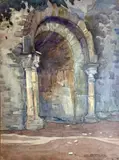 Montmelas - Restes de la chapelle Saint Pierre by Luc Barbier, Aquarelle, sold Jun 2025