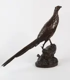 Faisan sur un rocher by Leon Bureau, Épreuve en bronze à patine mordorée, sold Mar 2026