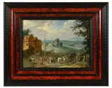 L’arbre de Mai by Carel Beschey, Panneau de chêne, une planche, non parqueté, sold Jan 2026