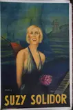 Suzy Solidor au piano by Lilas Bug, Lithographie entoilée, sold Jan 2026