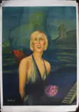 Suzy Solidor au piano by Lilas Bug, Lithographie entoilée, sold Jan 2026