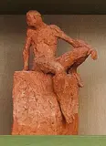 Piccolo Atleta a riposo Terracotta (bozzetto) Petit Athlète au repos by Ferdinando Gigante, Terre cuite H_25 cm, sold Jan 2021