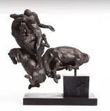 Cavalli Bronzo Firmato Chevaux by Ettore Greco, Bronze, sold Jan 2021