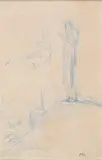 Tentation du Christ au désert by Jean-François Millet, Crayon sur papier, sold Dec 2020