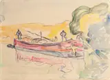 La barque by Paul Signac, Aquarelle et crayon sur papier, sold Dec 2020