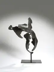 Danseuse, 2019 Piece unique by Michèle Chast, Epreuve en bronze a patine brune, sold Dec 2020