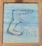 Mes enluminures "E by Annette Messager, Gouache sur papier, sold Dec 2020