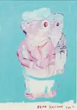 Garçons bouchers by Rena Julieta Hanono, 2001, Photographie en couleurs rehaussée, sold Nov 2020