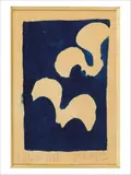 Formes, originale pour le Tir à l'arc, Louis Broder by Georges Braque, 1958, Aquarelle sur papier, sold Jul 2020