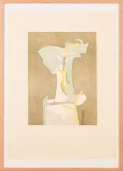 Composition abstraite by André Beaudin, 1971, Lithographie, sold Oct 2023