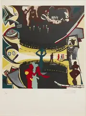 Afrique by Gérard Fromanger, Lithographie, sold Oct 2023