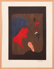 Femme de profil by Félix Labisse, Lithographie, sold Oct 2023