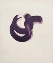 Composition mauve by James Pichette, Lithographie, sold Oct 2023