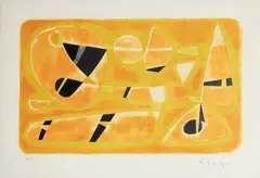Composition géométrique by Gustave Singier, Lithographie, sold Oct 2023