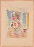 Deux femmes à la toilette by Constantin Andréevitch Terechkovitch, Lithographie, sold Oct 2023