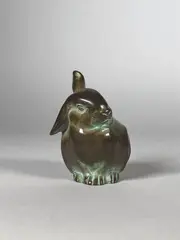 Lapin (modèle 6) by Édouard-Marcel Sandoz, Epreuve en bronze à patine richement nuancée, sold Oct 2022