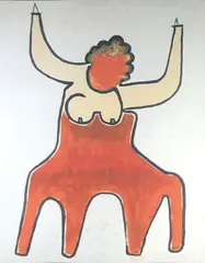 Le centaure by Man Ray, Lithographie signée en bas à droite et justifiée, sold Jul 2022