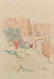 Figuig by Alphonse Birck, Aquarelle signée en bas à droite, sold Mar 2022
