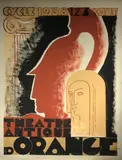 Projet d'affiche pour Théâtre antique d'Orange by René Jaudon, 1938, Gouache, sold Feb 2022